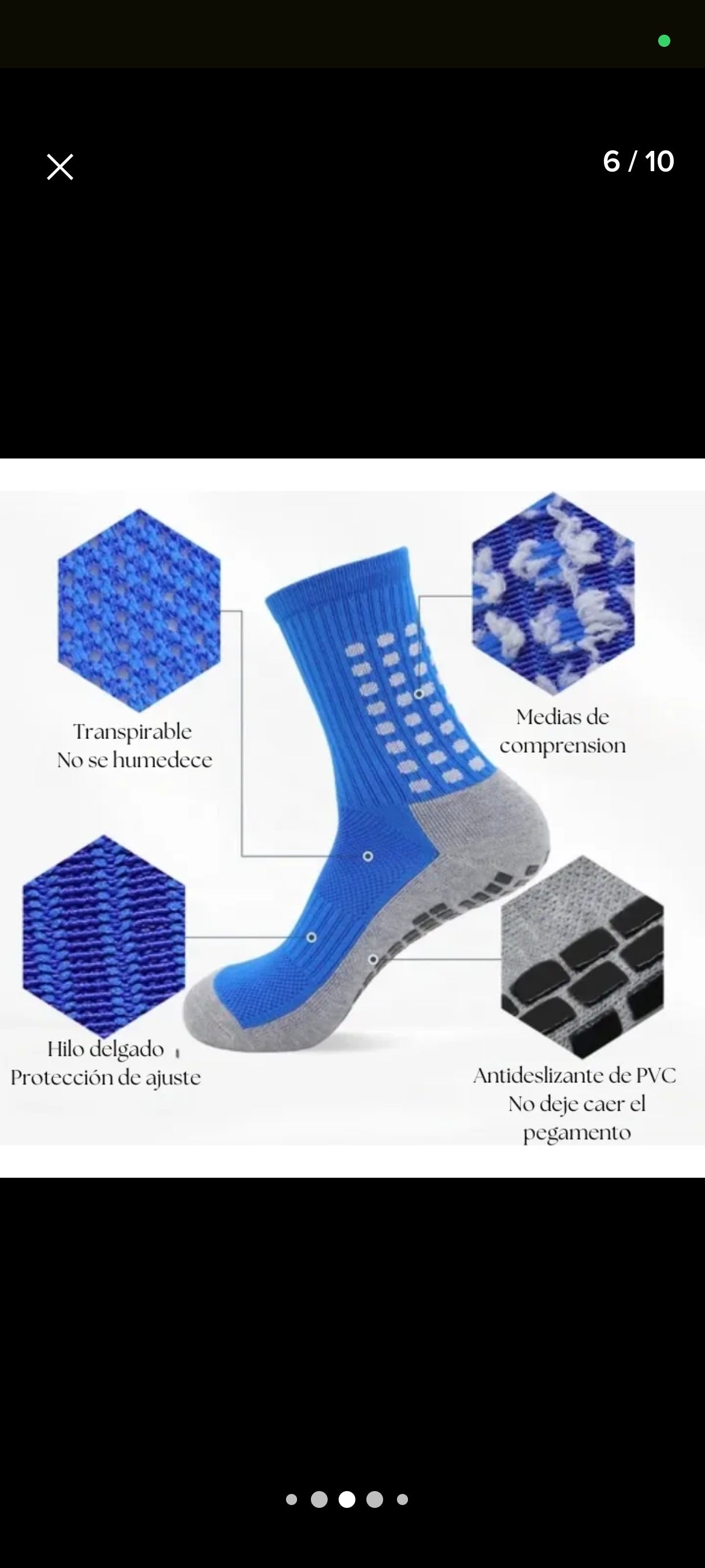 Medias Antideslizantes Deportivas de Compresión Profesional